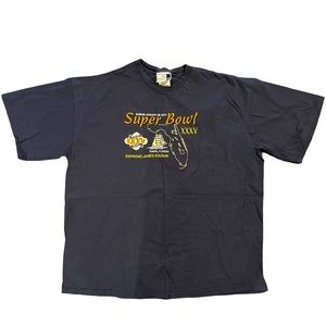Super Bowl 2001 Tampa Florida embroidered T-shirt